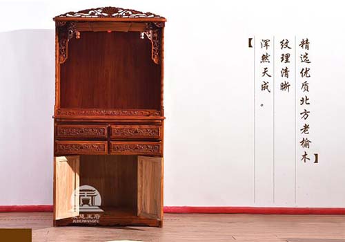 黑龙江1.08米波纹套柜佛龛