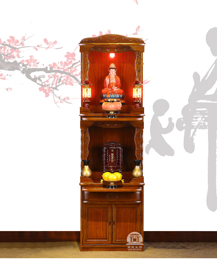 三层实木佛龛柜价格